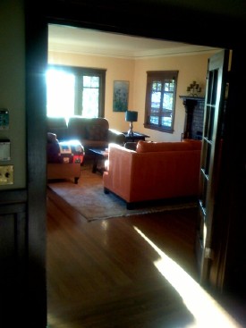 Living room in Berkeley Craftsman.